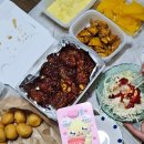 BBQ 마라핫치킨 3단계 내돈내산 솔직후기 비비큐 치즈볼 고구마맛탕 누누씨 랜덤 포토카드 증정