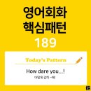 [초중급편 189] &#39;How / dare you V~!&#39;(어떻게 감히 V동사해!) 이미지