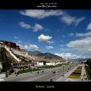 티벳의 파란하늘 이미지