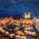 크리스마스에 특히 아름다운 유럽 도시들 이미지