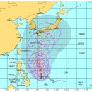 내주 초 4~5등급으로 일본 혼슈 상륙이 예상되는 태풍 란 (Lan) 이미지