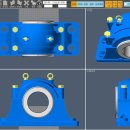 CADian3D로 그린 PLUMMER BLOCK-234C 이미지