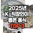 화천상회 | 2025년 K-직장인이 뽑은 또 먹고 싶은 음식 TOP3
