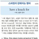 have a knack for 이미지