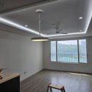 천안 두정 이편한세상4차 우물천장 실링팬 다운라이트 조명 시공 후기