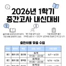 문영 퀸즈파크 B | [옥길 청담어학원]2026년 1학기 중등 중간고사 내신특강 안내