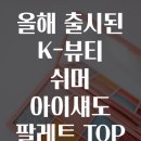 K-TOP | 올해 출시된 K-뷰티 쉬머 아이섀도 팔레트 TOP 6 비교