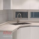 동읍162 | 창원 인테리어필름 동읍 주택 싱크대 리폼 화이트 리모델링