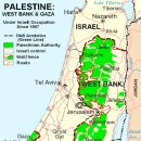 서안지역(West Bank) 과 사해(Dead Sea) 이미지