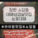 창원 대패삼겹살 아이랑 맛집 눈꽃대패 소답점 요약정보