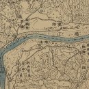 충주시 목행동 목수(牧水)와 괴산군 불정면 목도(牧渡) --- 조선오만분일지형도, 필사본 조선지지자료. 이미지