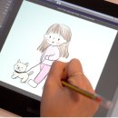 내손으로 디지털 드로잉 이미지