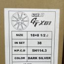 일본 직수입 SSR GTX01 18인치 다크실버 정품휠 팝니다. 이미지
