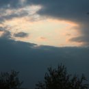 노을빛 풍경 이미지