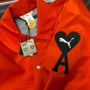 PUMA X AMI (푸마 X 아미) 라이트웨이트 자켓 오렌지 / 오렌지 트렌치코트