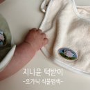 구강기-이유식 아기 턱받이 추천, 지니윤 천연염색 턱받이 후기