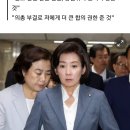 나경원 "합의한 추인 불발 국민뜻 받든것" 이미지