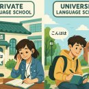 쉽게 배우는 일본어 문법편(중급) | 일본 사설 어학원, 대학부설 어학원 비교(수업 구조, 분위기, 진학과 비용)