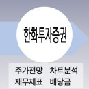 <b>한화투자증권</b> 주가전망 차트분석 재무제표 배당금