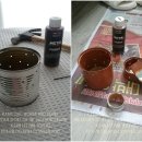 철부식 페인트로 깡통 빈티지 캔들홀더로 탄생/철부식페인트 사용법 이미지