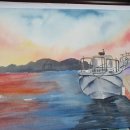 노을진바다 이미지