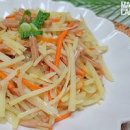 스팸 감자볶음 레시피 햄감자볶음 감자채볶음 만드는 법 이미지