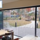 한림대학교교직원식당 | 강원도 춘천시 한림대학교 직원식당 폴딩도어 주름방충망 시공 : 밝은창방충망