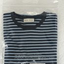 파사드패턴 코튼 핀스트라이프 티셔츠 NAVY BLUE / Medium 이미지