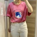 메종 키츠네 x 아더에러 트리플 폭스 헤드 로고 티셔츠 핑크 후기