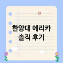 한양대(학연산클러스터지원센터) | 한양대 에리카 분교라는 오해? 직접 가본 솔직 후기