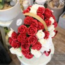 [파주비누꽃배달/교하동꽃배달/운정비누꽃배달] 결혼기념일선물로 꽃배달된 시들지 않는 특별한비누꽃바구니 이미지