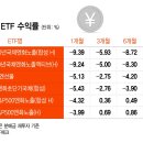 바닥치는 엔화, ETF 수익률도 '털썩' 이미지