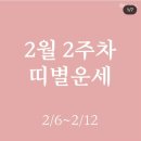 2월 2주차 띠별 주간운세 이미지