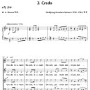 [성가악보] Coronation Mass 3. Credo / Credo in unum Deum [W. A. Mozart] 이미지