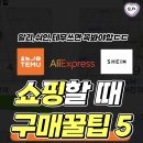 알리, 쉬인, 테무 쇼핑할 때 구매꿀팁 5가지 이미지