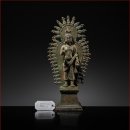 청동 | 5~7세기 후기 간다라 청동 미륵불 – Galerie Hardt 출처의 희귀 유물