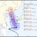 오전 10시기준 6호 태풍 '카눈' 예상 경로 이미지