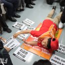 이재명 대통령 취임 날, 장애인들 지하철 바닥 기어 국회까지 이미지