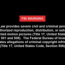 FBI WARNING 이미지