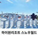 하이원리조트 스노우월드 눈썰매장 주말 이용 요금 후기