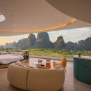 풍경산수화 | 진짜 무릉도원 발견! 🏔️ 중국 계림 양숴 'LS 호텔' 270도 파노라마 산수화 뷰의 위엄