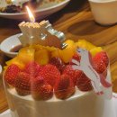 투썸플레이스 케이크 포장 후기 | 과일생 듀오 딸기/망고 반반 케이크