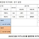 협회장배 야구대회 결승전 시간과 장소 변경 공지 이미지