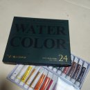 계절그리기 | 아이와 그림그리기 물감추천 수채화물감 반다이크 전문가용 수채화물감 12ml 24색 솔직 사용 후기