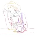 인물그리기(드로잉) 이미지
