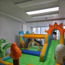 바운스 | 집에서도 놀이터처럼! 공룡가족 에어바운스 대여 후기🦖💨