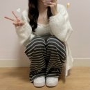 155 | 베이델리 줄무늬 트레이닝 바지 155cm 키작녀 후기 (+지그재그 추석 연휴 직진배송)
