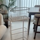 잇템바구니 | [내 돈 내산] 라온 폭 24cm 틈새 슬림 철제 화이트 빨래 바구니 트롤리를 이용한 활용도 좋은 찐 사용 후기