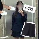 토앤레더스페이스 | 코스 세일 내돈내산 후기 칼라 저지 셔츠, 플리티드 울 블렌드 미니 스커트, 레더 발레 플랫