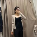 W스포츠짐 | [에펠르] 가성비 새틴 슬리브리스 봄 이너 나시 탑 • 골지 니트 가디건 :: 내돈내산 후기